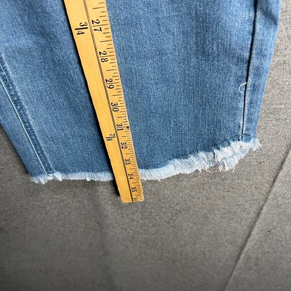 Studio Park x Jane Treacy Regular Denim Kick Flare Cropped Medium Wash, Plus 22 - Picture 4 of 11